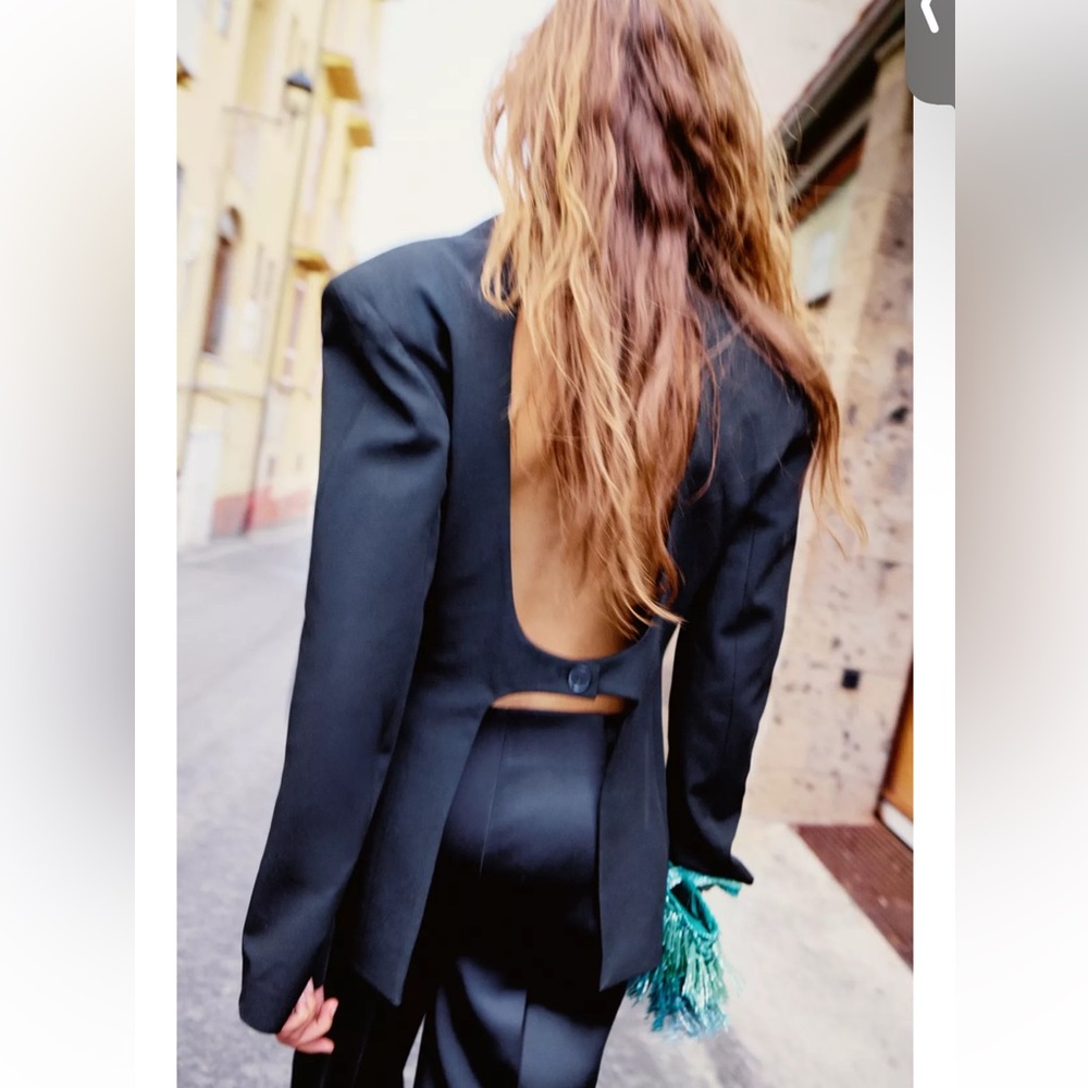 Zara Blazer with back cut out